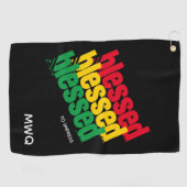 Serviette De Golf BÉNÉFICIÉ À IMPRESS Monogramme (Horizontal)