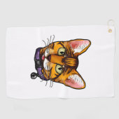 Serviette De Golf Bengale chat Chats Kitty Cartoon Visage Aimer doux (Horizontal)