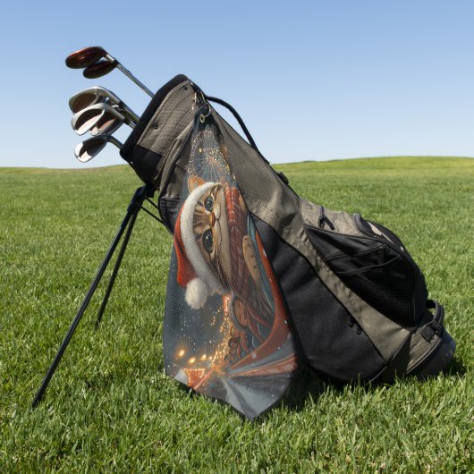 Serviette De Golf Bengale Roller Dessous de verre Noël (Vert)