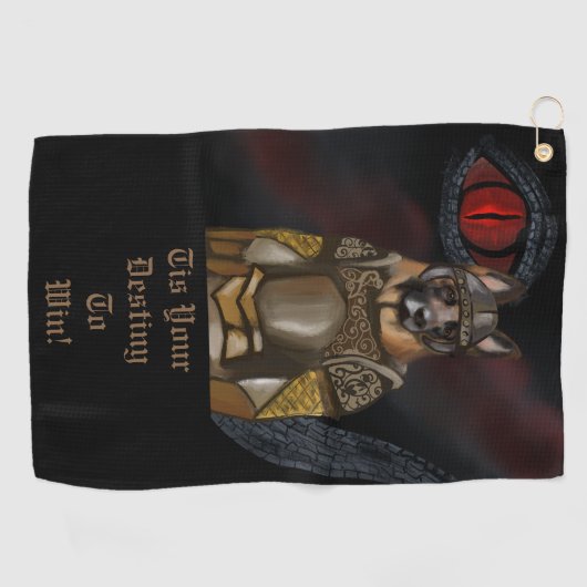 Serviette De Golf Berger allemand (Horizontal)