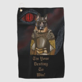 Serviette De Golf Berger allemand (Devant)
