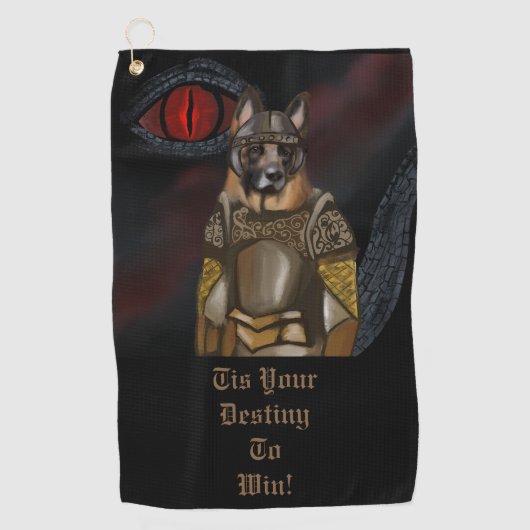 Serviette De Golf Berger allemand (Devant)