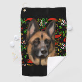 SERVIETTE DE GOLF BERGER ALLEMAND (En situation)