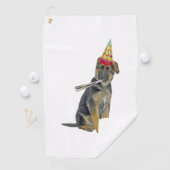 Serviette De Golf berger allemand Anniversaire (En situation)