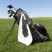 Serviette De Golf berger allemand design berger allemand cadeaux ber (Vert)