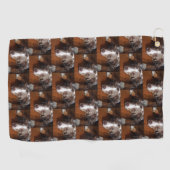 Serviette De Golf berger australien merle rouge pondre plat (Horizontal)