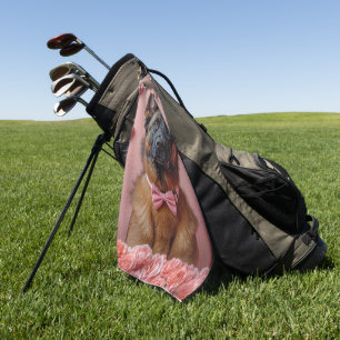 Serviette De Golf Berger Malinois belge avec des Roses - Saint-Valen