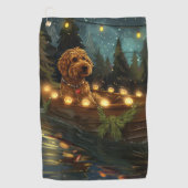 Serviette De Golf Bernedoodle Noël Festival Voyage (Devant)