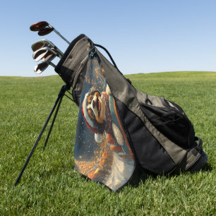 Serviette De Golf Bernedoodle Roller Dessous de verre Noël