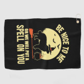 Serviette De Golf Bernese Mountain Dog Spell on You Halloween Costum (Horizontal)