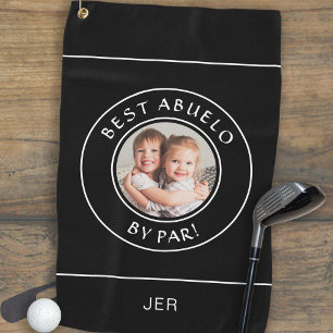 Serviette De Golf Best Abuelo Par Par Par Golfer Modern Photo Cadeau