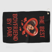 Serviette De Golf Best Boyfriend By Par Photo (Horizontal)