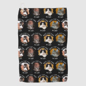 Serviette De Golf Best Cat Dad by Par with Your 4 Cat’s Photo (Devant)