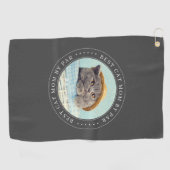Serviette De Golf Best Cat Mom By Par Par Classic Simple Photo (Horizontal)