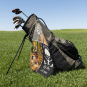 Serviette De Golf Best Chien Papa Par Par Custom Chien 3 Photo Fête (Vert)