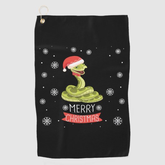 Serviette De Golf Best Christmas Day Ever With My Snake, Best Shirts (Devant)
