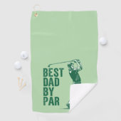 Serviette De Golf Best Dad by Par (En situation)