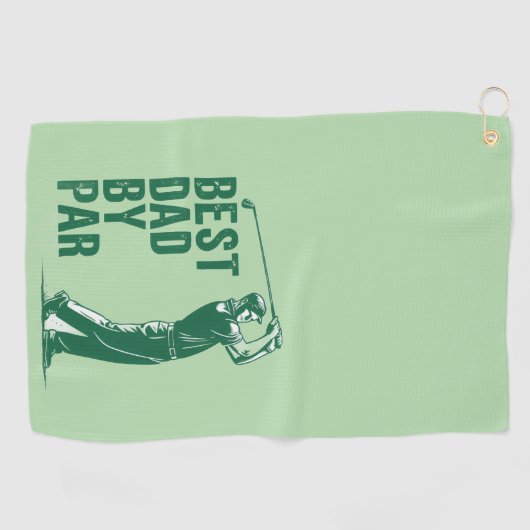Serviette De Golf Best Dad by Par (Horizontal)