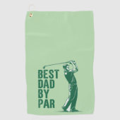 Serviette De Golf Best Dad by Par (Devant)