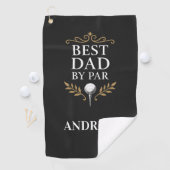 Serviette De Golf Best Dad by Par Custom Golf Towel (En situation)