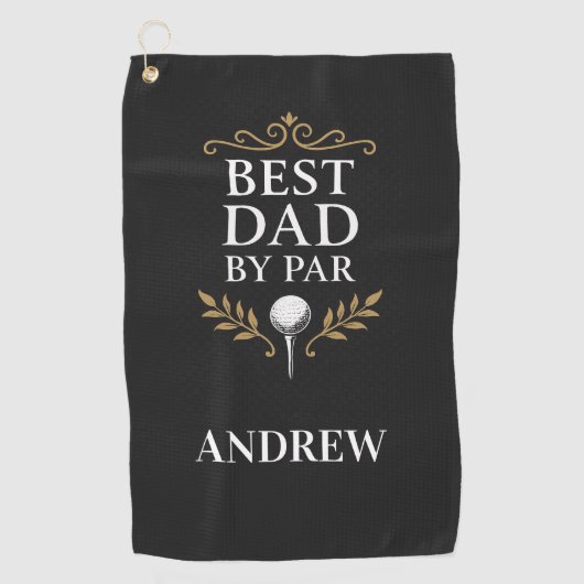 Serviette De Golf Best Dad by Par Custom Golf Towel (Devant)