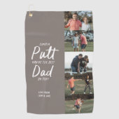 Serviette De Golf Best Dad By Par multi Photo Golf Fête des pères ta (Devant)