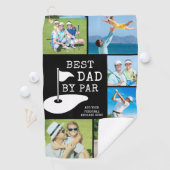 Serviette De Golf BEST DAD BY PAR PAR 6 Collage photo Personnalisé (En situation)