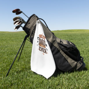 Serviette De Golf Best Dad Ever Golf Towel - Cadeau personnalisé