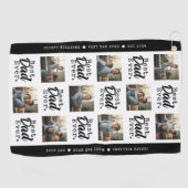 Serviette De Golf Best Dad Ever Photo Collage Father's Day (Horizontal)