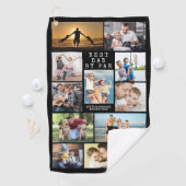 Serviette De Golf BEST DAD PAR PAR PAR Photo Collage personnalisé (En situation)