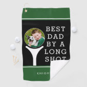 Serviette De Golf BEST DAD PAR UNE LONGUE PHOTO Personnalisée (En situation)