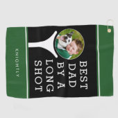Serviette De Golf BEST DAD PAR UNE LONGUE PHOTO Personnalisée (Horizontal)