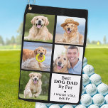 Serviette De Golf Best DOG DAD By Par - Personnalisé 5 Photo Collage<br><div class="desc">Meilleur Chien Papa Par Par ... Deux de vos choses préférées, le golf et votre chien ! Maintenant, vous pouvez les emmener avec vous pendant que vous jouez 18 trous. Customisez ces serviettes de golf avec vos photos préférées de chiens et nom. Qu'il s'agisse d'un anniversaire de père, de fête...</div>