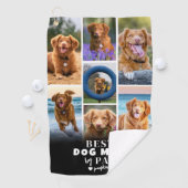 Serviette De Golf Best Dog Mom By Par Photo Collage (En situation)