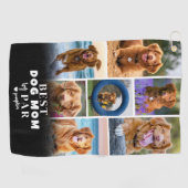 Serviette De Golf Best Dog Mom By Par Photo Collage (Horizontal)