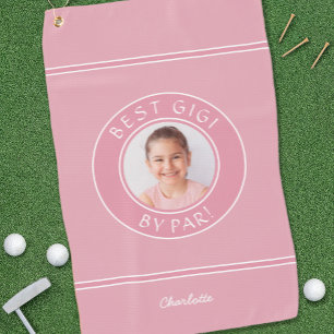 Serviette De Golf Best Gigi By Par Par Elegant Golfer Pink Photo Cad