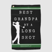 Serviette De Golf BEST GRANDPA PAR UNE LONGUE TIRETTE Personnalisée (Devant)