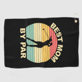 Serviette De Golf Best Mom By Par - Golf (Horizontal)