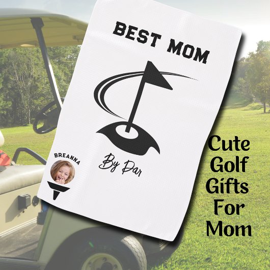 Serviette De Golf Best Mom By Par Photo Golf Ball Golf Graphic
