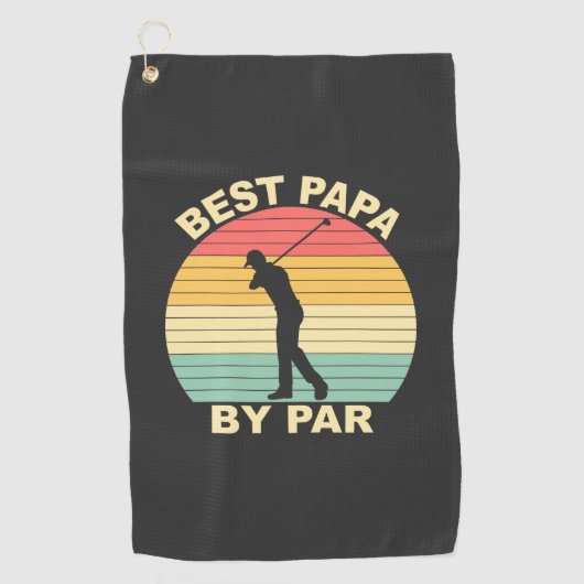 Serviette De Golf Best Papa By Par - Golf (Devant)