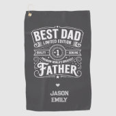 Serviette De Golf Best Papa Limited Edition Lance Oreiller (Devant)