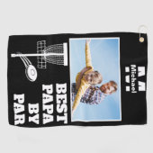 Serviette De Golf best papa par par disk golf frisbee Photo personna (Horizontal)