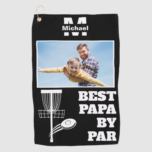 Serviette De Golf best papa par par disk golf frisbee Photo personna (Devant)