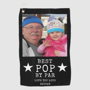 Serviette De Golf Best Pop by Par Nom Photo Black And White