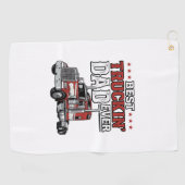 Serviette De Golf Best Truckin Dad Ever Vintage Truck Shirt Design_1 (Horizontal)
