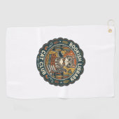 Serviette De Golf Bibliothèque livresque Chat POD Vector Art - Bibli (Horizontal)