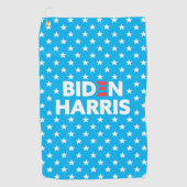 Serviette De Golf Biden Harris White Star Motif Blue (Devant)