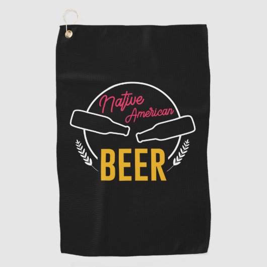 Serviette De Golf Bière amérindienne (Devant)