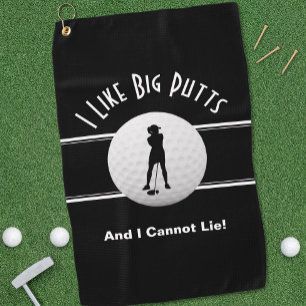 Serviette De Golf Big Putts Golfer Sports Humour Pour Sa Mignonne No