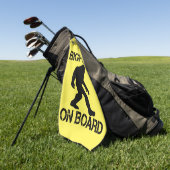 Serviette De Golf Bigfoot à Bord - Drôle Bigfoot (Vert)